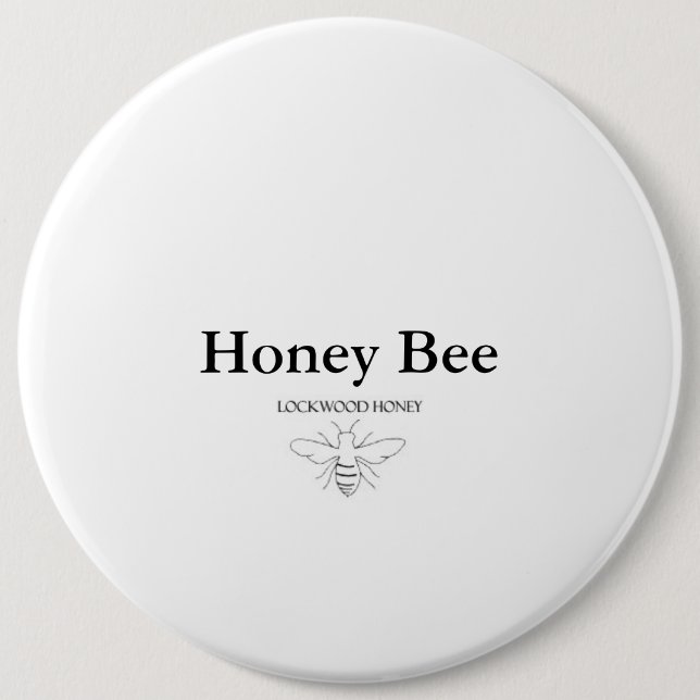 Honey Bee 6 Cm Round Badge (Front)