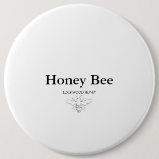 Honey Bee 6 Cm Round Badge