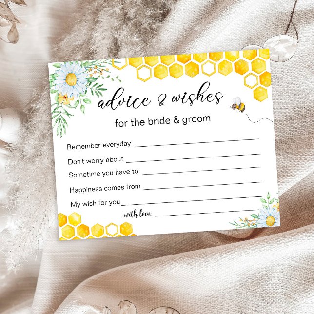 Honey bee Advice & Wishes Bridal Shower (Creator Uploaded)