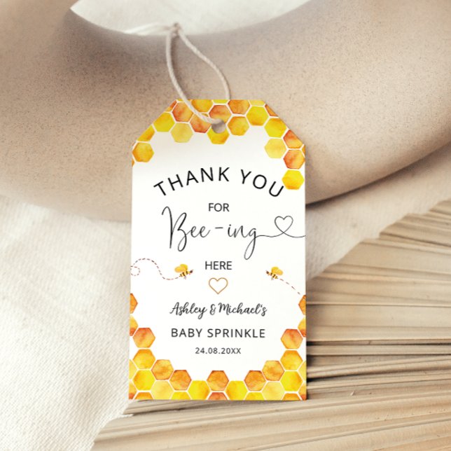 Honey Bee Baby Shower Favour Tags (Creator Uploaded)
