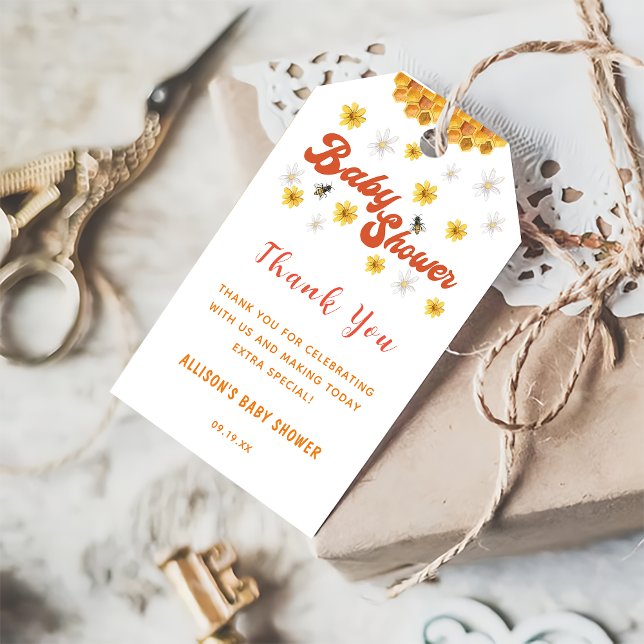 Honey Bee Baby Shower Gift Tags (Creator Uploaded)
