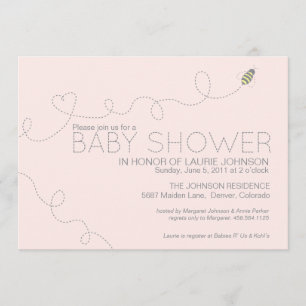 Honey Bee Baby Shower Invitation