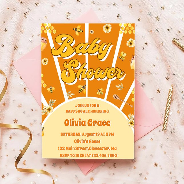 Honey Bee Baby Shower Invitation (Creator Uploaded)
