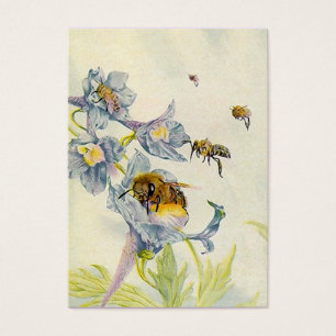 HONEY BEE BASKET TAGS ~ GIFT TAG CARDS & BUSINESS