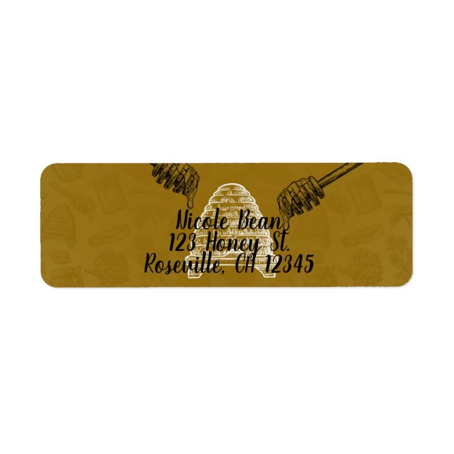 Honey Bee Beehive Birthday Party Wedding Organic (Front)