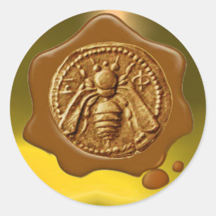 HONEY BEE,BEEKEEPER BEEKEEPING BROWN WAX SEAL