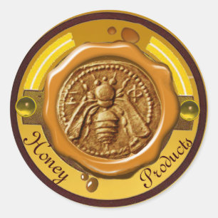 HONEY BEE / BEEKEEPER BEEKEEPING BROWN WAX SEAL