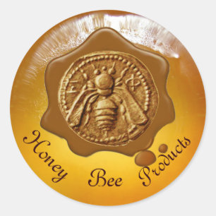 HONEY BEE / BEEKEEPER BEEKEEPING BROWN WAX SEAL