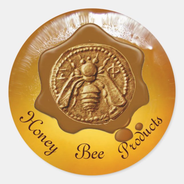 HONEY BEE / BEEKEEPER BEEKEEPING BROWN WAX SEAL (Front)