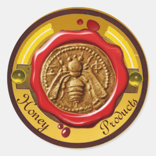 HONEY BEE / BEEKEEPER BEEKEEPING RED WAX SEAL