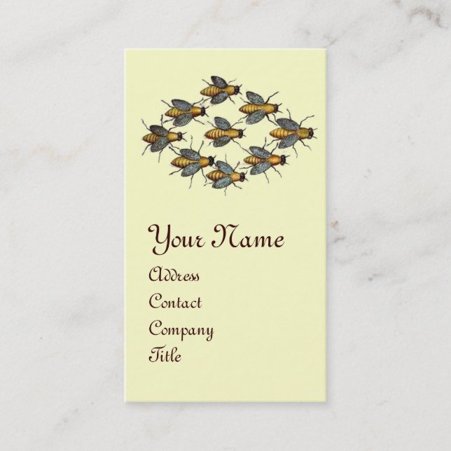 HONEY BEE ,BEEKEEPER /beekeeping supplies Business Card (Front)
