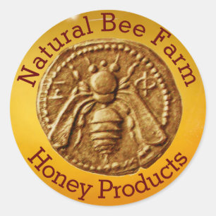 HONEY BEE / BEEKEEPER BEEKEEPING SUPPLIES CLASSIC ROUND STICKER