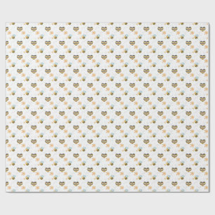 Honey Bee & Beekeeper Themed Gift for Nature Lover Wrapping Paper
