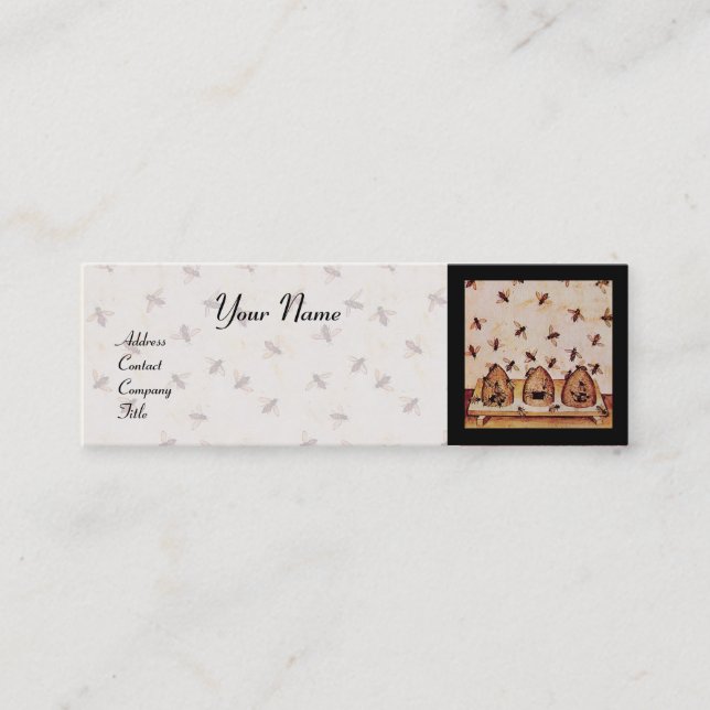 HONEY BEE ,BEEKEEPING,BEEKEEPER APIARIST MINI BUSINESS CARD (Front)