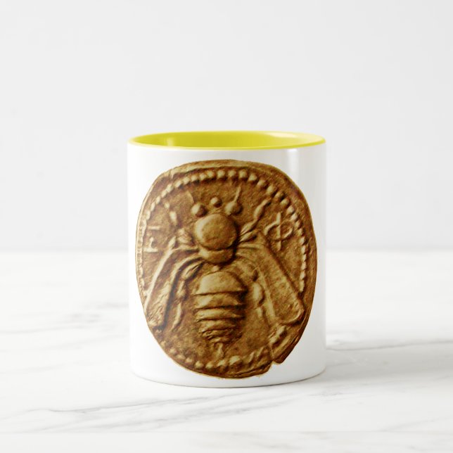 HONEY BEE / BEEKEEPING BEEKEEPER APIARIST Two-Tone COFFEE MUG (Center)