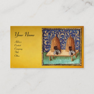 HONEY BEE ,BEEKEEPING,BEEKEEPER BROWN WAX SEAL BUSINESS CARD