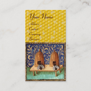 HONEY BEE ,BEEKEEPING, BEEKEEPER MONOGRAM BUSINESS CARD