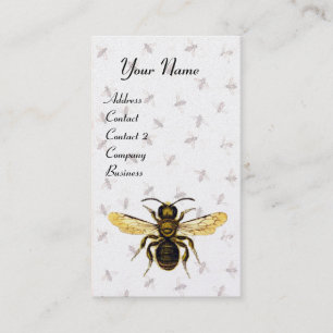 HONEY BEE ,BEEKEEPING,BEEKEEPER White Pearl Paper Business Card