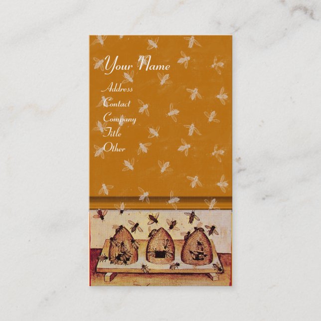 HONEY BEE ,BEEKEEPING BUSINESS CARD (Front)