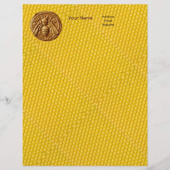 HONEY BEE ,BEEKEEPING LETTERHEAD DESIGN (Front)