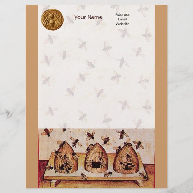 HONEY BEE ,BEEKEEPING LETTERHEAD DESIGN (Front)