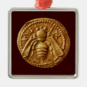 HONEY BEE, BEEKEPER METAL TREE DECORATION
