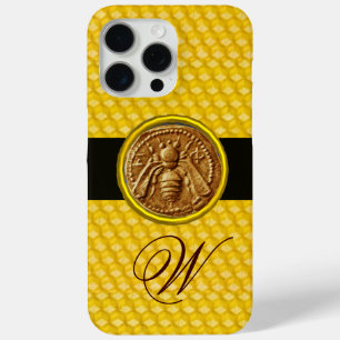HONEY BEE, BEEKEPER MONOGRAM iPhone 15 PRO MAX CASE