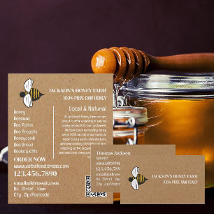 Honey Bee - Beeyard, Honey Farm Advertising Flyer
