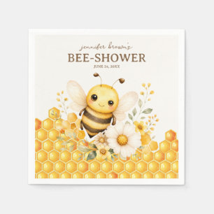 Honey Bee birthday or baby shower Napkin