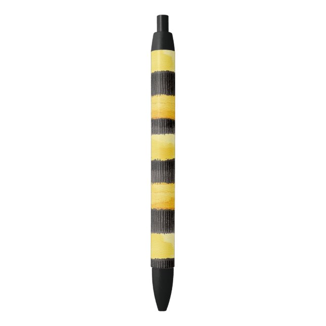 Honey Bee Black Gold Yellow   Ink Pen (Front Vertical)
