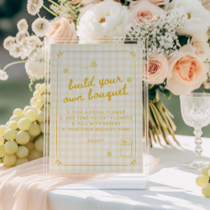 Honey Bee Bridal Shower Build a Bouquet Card