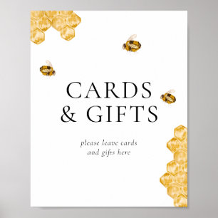 Honey Bee Bridal Shower Cards And Gift Table Sign