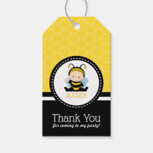 Honey Bee Bumblebee First Birthday Baby Shower Gift Tags