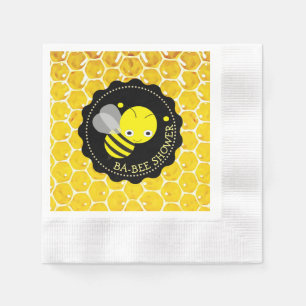 Honey Bee Bumblebee Themed Babee Shower Napkins
