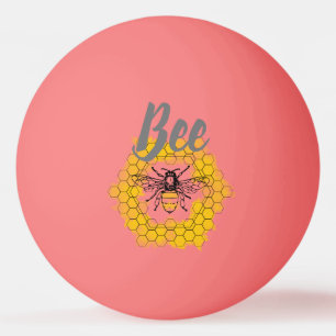 Honey bee Bumblebee trendy summer and spring Ping Pong Ball