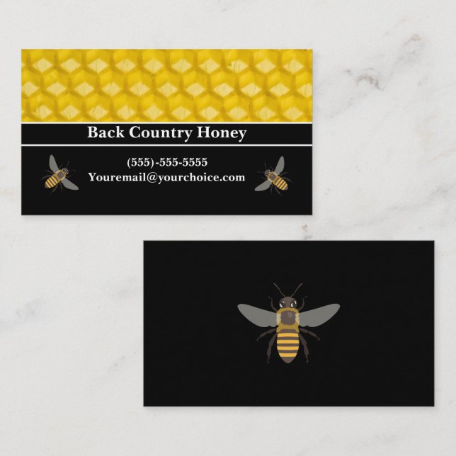 Honey Bee Business Card (Front/Back)