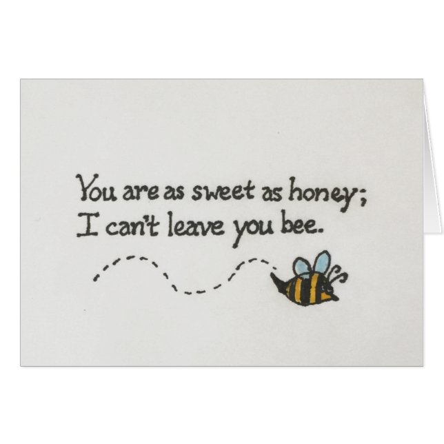 Honey Bee Card (Front Horizontal)