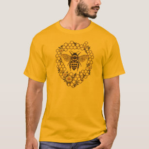 Honey Bee & Daisy Honeycomb Matching T-Shirts