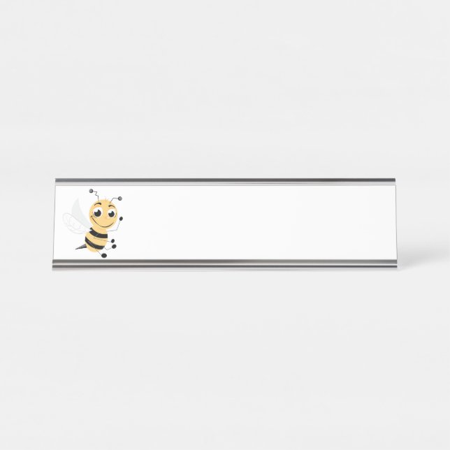 Honey Bee Desk Name Plate (Front)