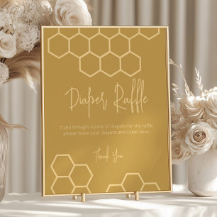 Honey Bee Diaper Raffle Entry Collection Sign