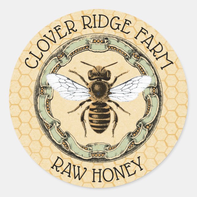Honey Bee Farm Beekeeper Label (Front)