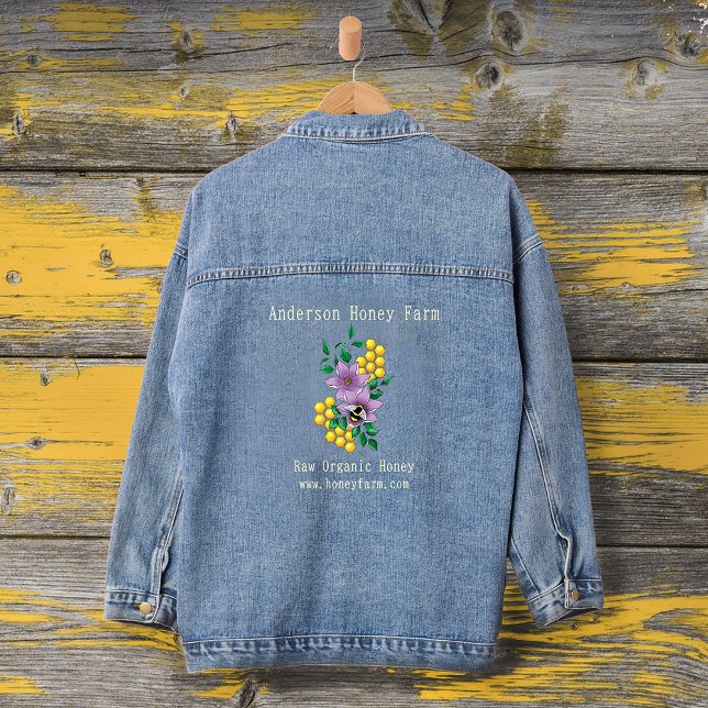 Honey Bee Farm Yellow Lavender Denim Jacket (Creator Uploaded)