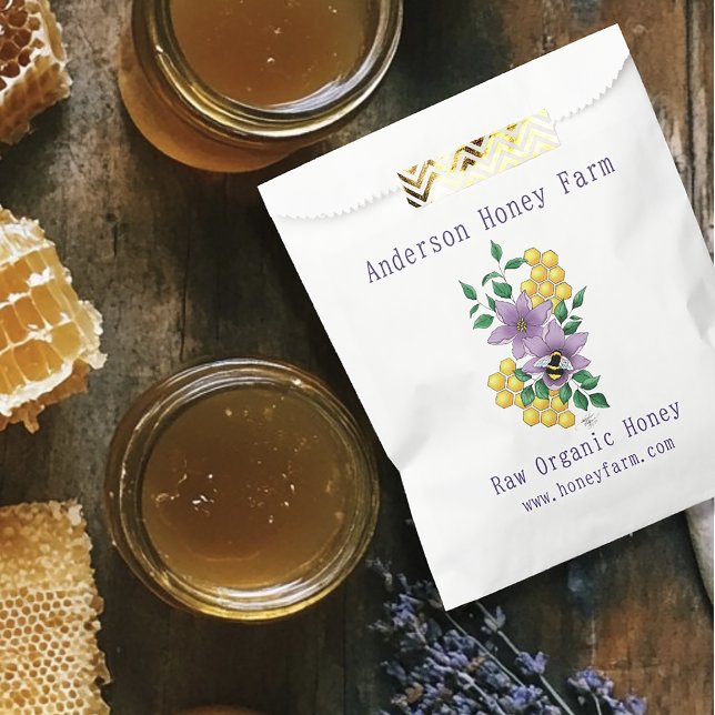 Honey Bee Farm Yellow Lavender Favour Bags (Creator Uploaded)