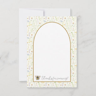 Honey Bee First Birthday Thank You Cards