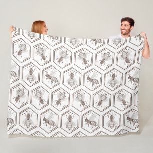 Honey Bee Fleece Blanket