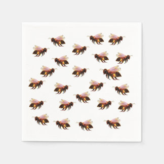 Honey Bee Flying  Napkin