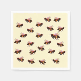 Honey Bee Flying   Napkin