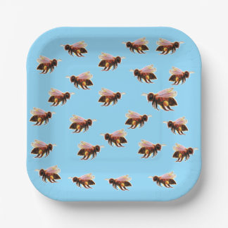 Honey Bee Flying Paper Plate