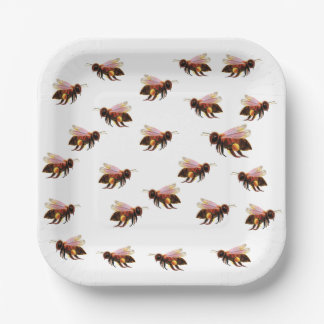 Honey Bee Flying   Paper Plate