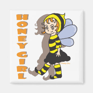 Honey Bee Girl Magnet